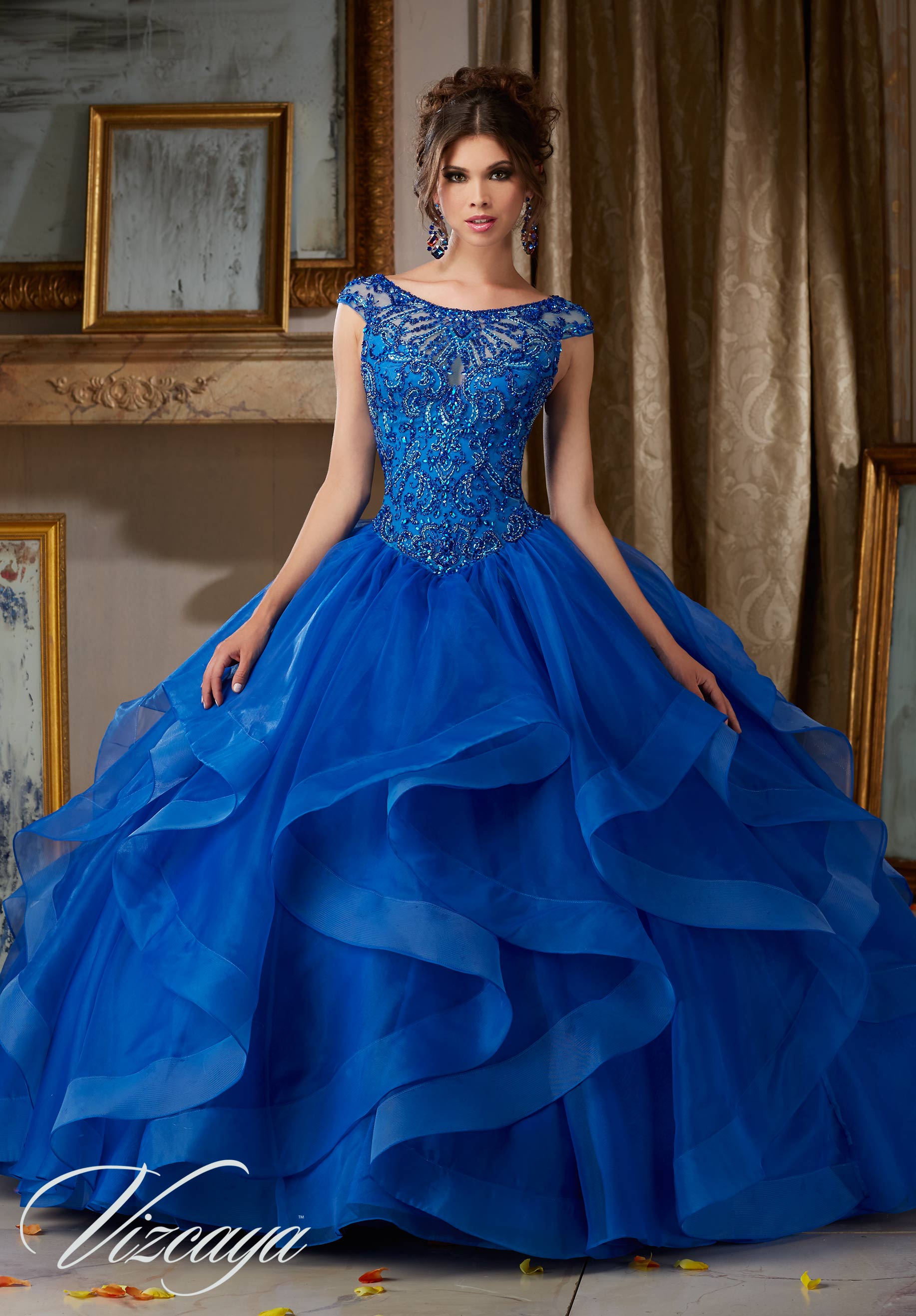 Coral Prom Dress,organza Quinceanera Dresses,ball Gowns 